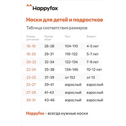 Набор носков для девочки 6 пар в подарочной коробке Happyfox