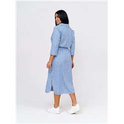 Платье женское Текс-Плюс, цвет голубой белый