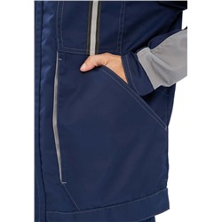 Костюм мужской "Оптимальный" летний с брюками т.синий/серый