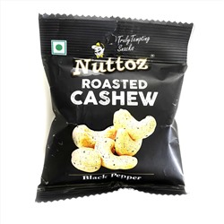 Roasted Cashew BLACK PEPPER, Nuttoz (Обжаренный кешью ЧЁРНЫЙ ПЕРЕЦ, Наттоз), 15 г.