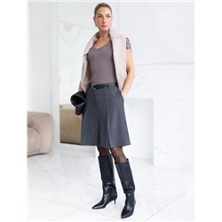 Футболка из плотного трикотажа с плетением риб 1*1