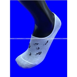 ЦВЕТНЫЕ следки женские короткие с силиконом арт. 6902