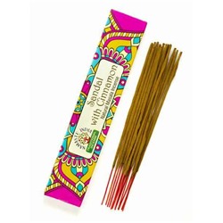 SANDAL WITH CINNAMON Natural Masala Incense, Namaste India (САНДАЛ С КОРИЦЕЙ натуральные масала благовония, Намасте Индия), уп. 15 г.