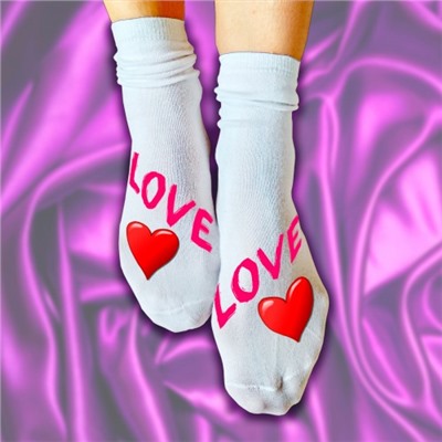 Носки женские с надписью "Love"