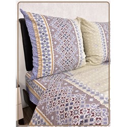 Постельное белье Шуйская бязь Крестики коричневые 8334-1