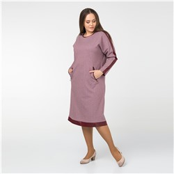 Платье, текстиль, бордовый