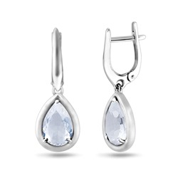 Серьги, горный хрусталь, Ю-200М46