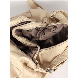 Сумка женская искусственная кожа Guecca-RY 608  (рюкзак change),  2отд,  св,  бежевый 254701