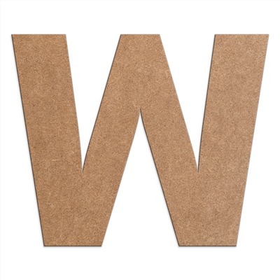 Буква W 30 см.