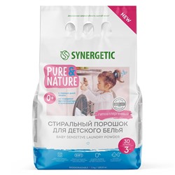 Гипоаллергенный стиральный порошок для детского белья BABY SENSITIVE SYNERGETIC 3 кг