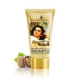 SHASCRUB PLUS Walnut Face & Body Scrub, Shahnaz Husain (ШАСКРАБ ПЛЮС скраб для лица и тела с грецким орехом, Шахназ Хусейн), 25 г. - СРОК ГОДНОСТИ ДО 30 АПРЕЛЯ 2025 ГОДА