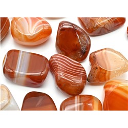 Минерал сердолик полосчатый 24*16*13мм, (H)