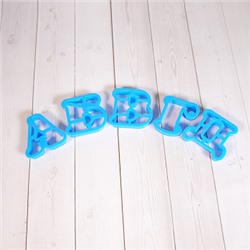 Набор вырубок "Русский алфавит" (30 шт.) пластик, 5 см