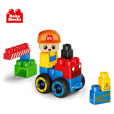 Конструктор пластиковый «На стройке» 21 деталь Baby Blocks