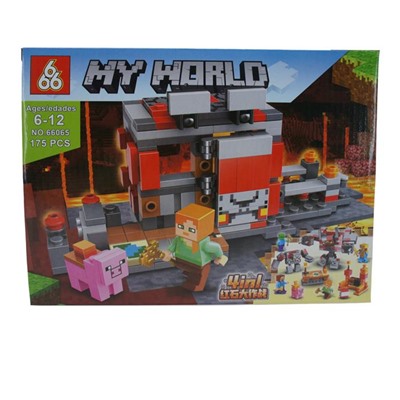Конструктор My World 4в1 175дет. 26*19см / коробка 66065-2