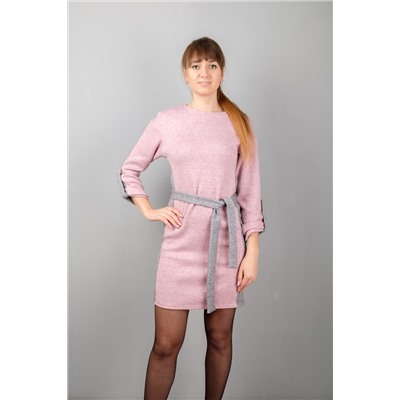 Mita ЖМ969 розовый/серый, Платье