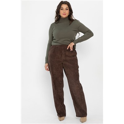 Брюки вельветовые Брауни (коричневые) Б14442-25М