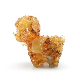 Барашек из янтаря 60*48*55мм цв.медовый, 40,2г