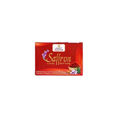 SAFFRON Luxury Bath Soap, BAPS Amruth (ШАФРАН лакшери мыло, БАПС Амрут), 100 г.