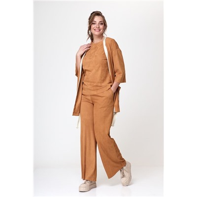 Michel chic 1315 рыжий, Кардиган,  Брюки,  Майка