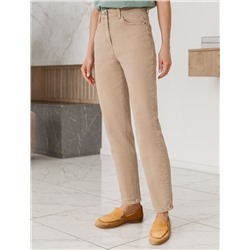 Джинсы mom-fit из эластичного денима