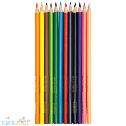 Карандаши цветные 12 цв. 3-гран. заточен. "Мультики" Гамма 050918_07, 050918_07