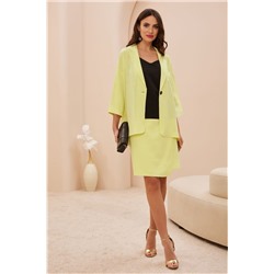 Lissana 4698 желтый, Блуза,  Юбка,  Жакет