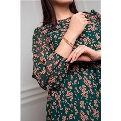 Daloria 1671 зеленый-розовый, Платье