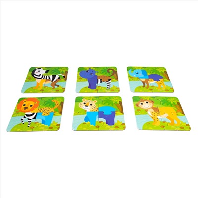 Пазлы MAXI «Собери свою зверюшку. Животные Африки» (24 элемента) Baby Toys