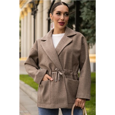 Пальто-пиджак (коричневый) Б14130-7М