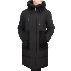 2197-2 BLACK Пальто зимнее женское OLAYEETE (200 гр. холлофайбера) размеры 46-48-50-52-54-56