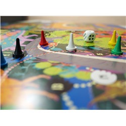 Игра настольная ходилка «По следам динозавров» (европодвес)