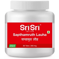 SAPTHAMRUTH LAUHA Sri Sri (САПТАМРУТ ЛАУХА, лечение болезней глаз, Шри Шри), 30 таб.