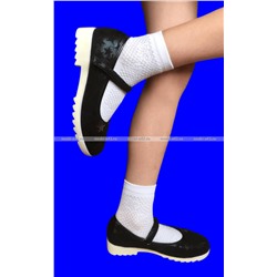 5 ПАР - ЮстаТекс носки детские 3с22 на ДЕВОЧЕК с лайкрой БЕЛЫЕ