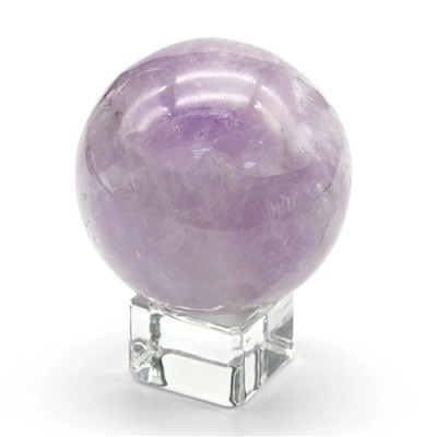 Шар из аметиста, диаметр 52-54мм, 210гр, сорт 2