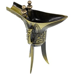 Настольный сувенир ЧАША ЖЕЛАНИЙ (металл, размер 10*3,5*8 см.), 1 шт.