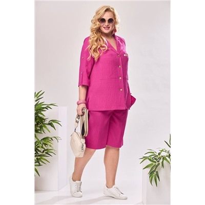 Romanovich Style 2-2489 малиновый, Блуза,  Шорты