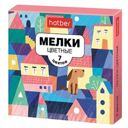 Мел цветной  7шт. Хатбер Городок 072696