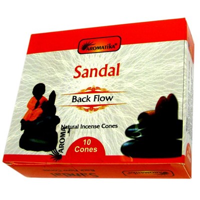 SANDAL Back Flow, Aromatika (САНДАЛ стелющийся дым, Ароматика), 10 конусов.