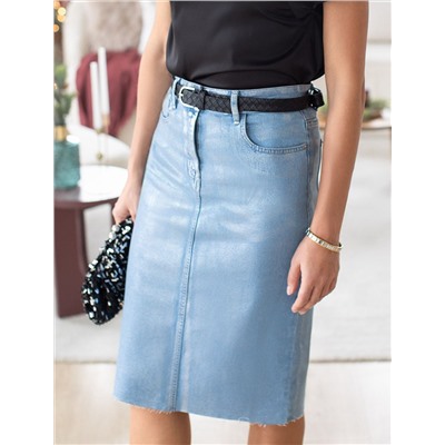 Юбка с металлизированным покрытием