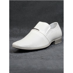 C202-1 WHITE Полуботинки мужские (натуральная кожа) размер