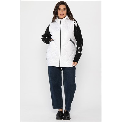 Жилет утепленный Дана Мур (белый) Б14308-18М