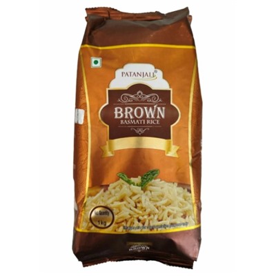 Basmati Rice BROWN, Patanjali (Басмати рис КОРИЧНЕВЫЙ, Патанджали), 1 кг.