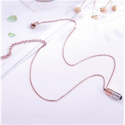 SALE! Подвеска на цепочке из ювелирной стали, "Капсула Любви", с проекцией, 1 шт.