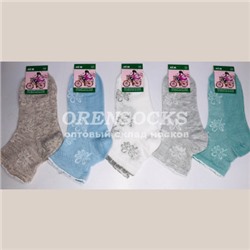 ЖЕНСКИЕ НОСКИ ЛЕН СЕТКА БЕЛОРУСОЧКА ЖЛ-14