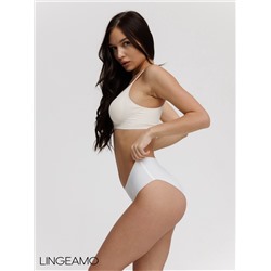 Бесшовные трусы слипы-макси с широкими боковыми элементами Lingeamo белый ВР-02 (1)