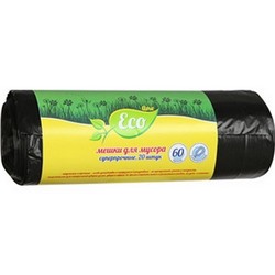 Мешки РУСАЛОЧКА д/мусора ECO LINE суперпрочные 60 литров/20шт.