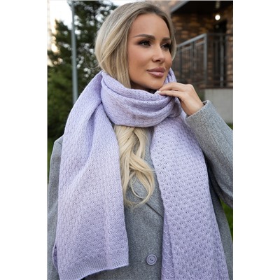 Вязаный палантин (пыльно-сиреневый) ВП01-1М