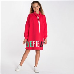 1038 крас Платье-туника для девочек (134-158)