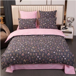 Комплект постельного белья Люкс Сатин 100% хлопок на резинке AR374